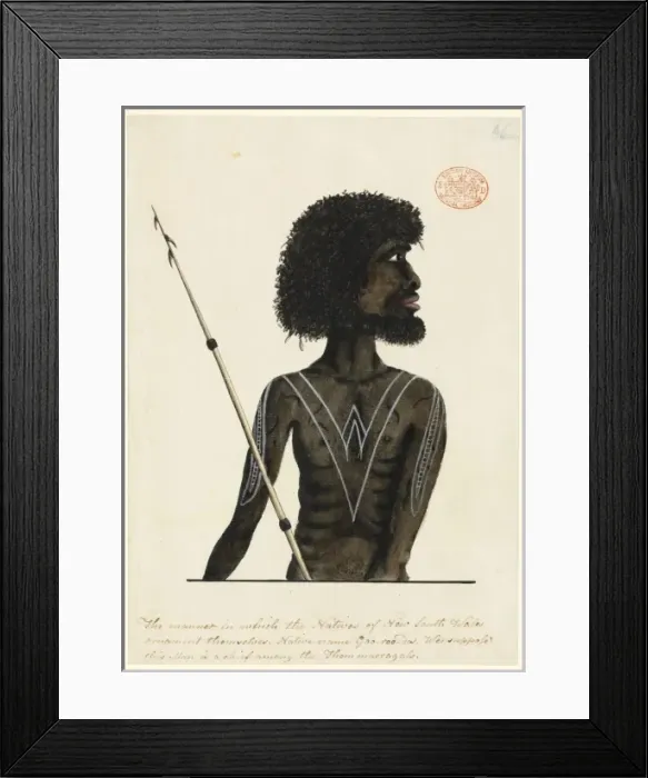 Framed Print : Portrait of an Aboriginal man Framed Print : Portrait of an Aboriginal man