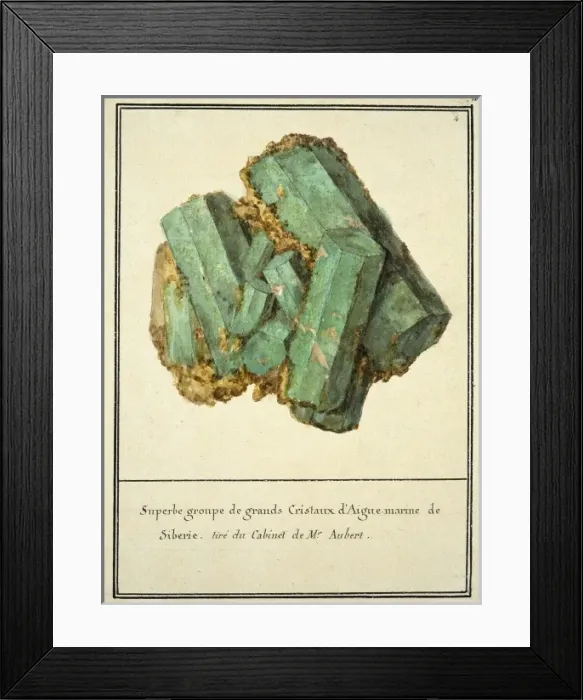 Framed Print : Plate 102 from Mineralogie Framed Print : Plate 102 from Mineralogie