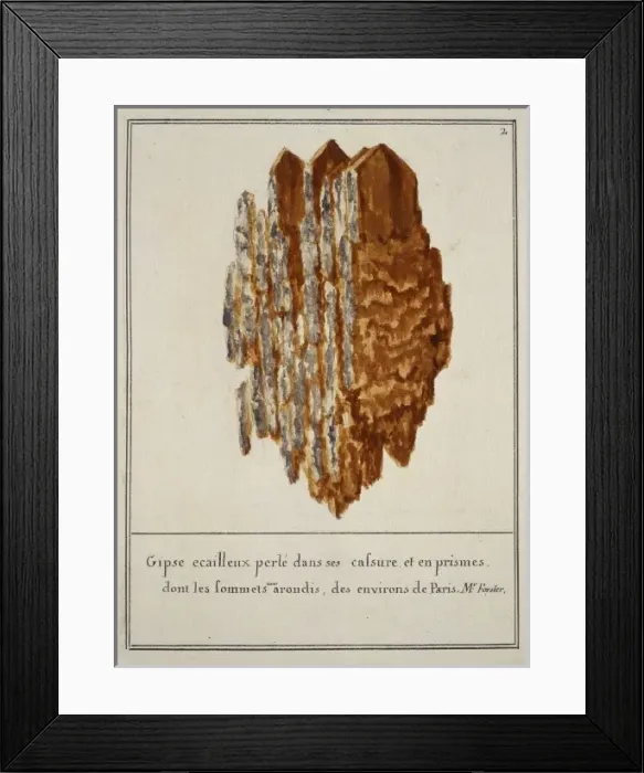 Framed Print : Plate 2 from Mineralogie Volume 1 (1790) Framed Print : Plate 2 from Mineralogie Volume 1 (1790)