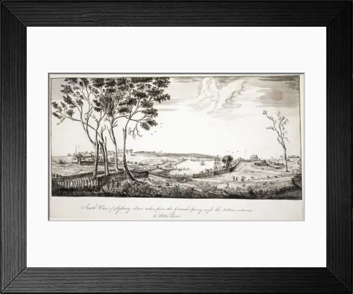 Framed Print : View looking across Sydney Cove towards the wooded north sho Framed Print : View looking across Sydney Cove towards the wooded north sho
