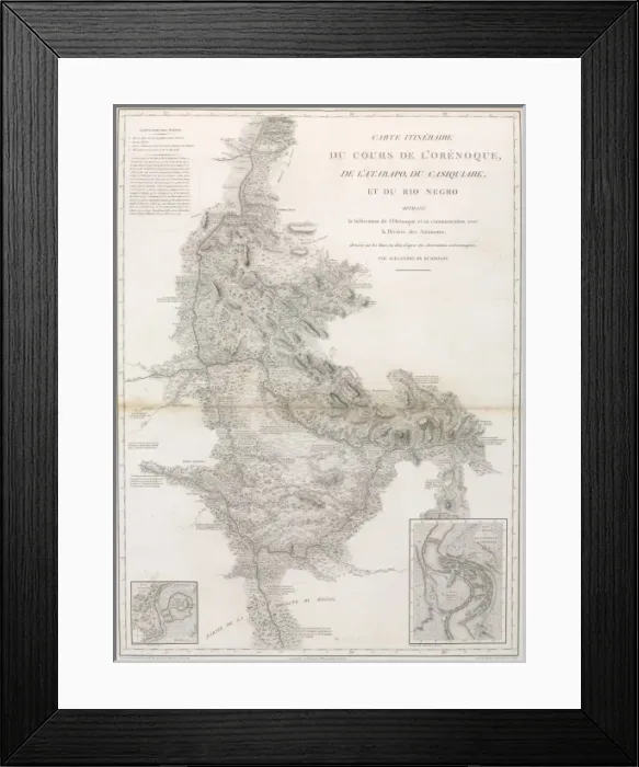 Framed Print : Du cours de l Orenoque Framed Print : Du cours de l Orenoque