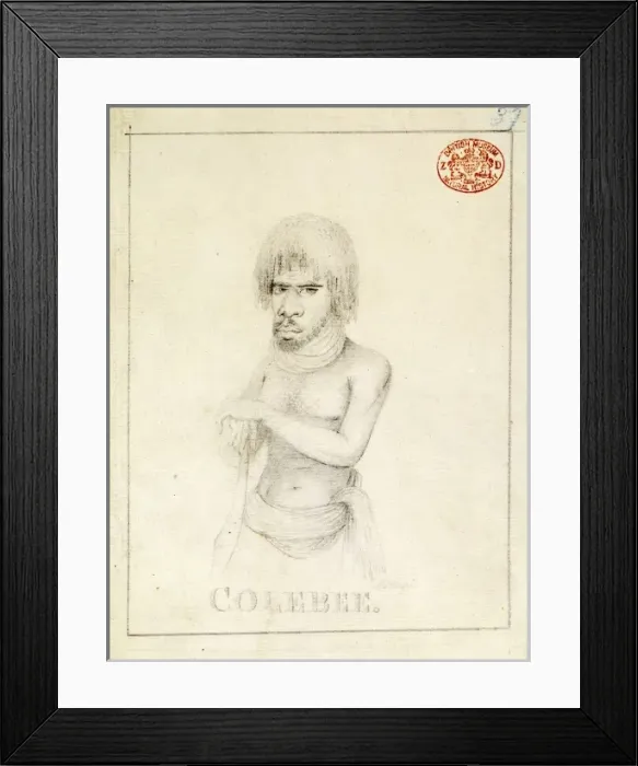 Framed Print : Portrait of an Aboriginal man named Colebee Framed Print : Portrait of an Aboriginal man named Colebee