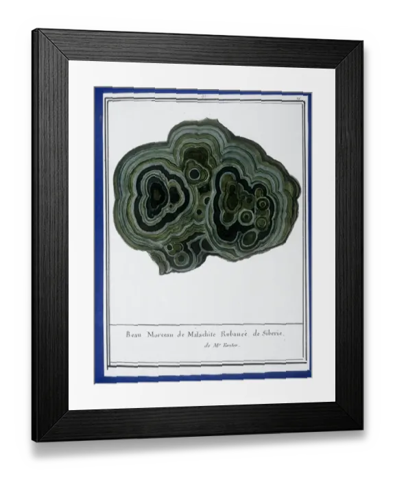 Framed Print : Plate 38 from Mineralogie Framed Print : Plate 38 from Mineralogie
