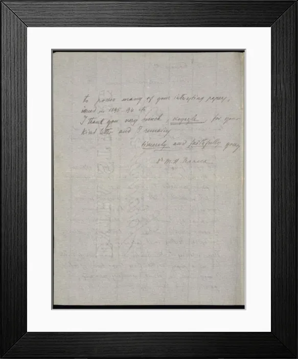 Framed Print : From M. G. Peracca to A. Gunther Framed Print : From M. G. Peracca to A. Gunther