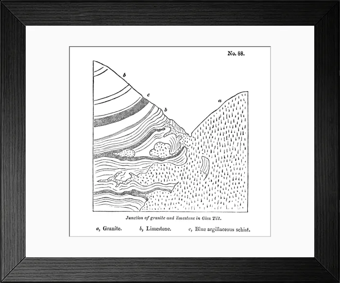 Framed Print : Junction of granite and limestone Framed Print : Junction of granite and limestone