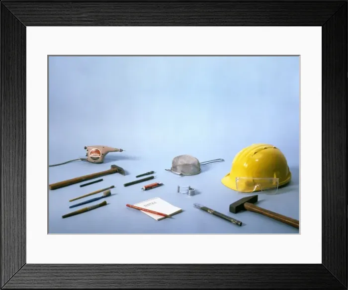 Framed Print : Fossil collecting equipment Framed Print : Fossil collecting equipment