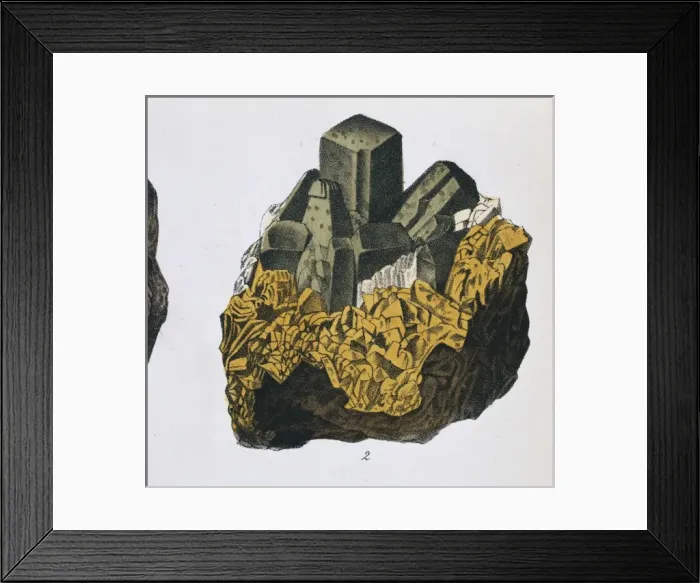 Framed Print : Plate 10, fig 2 from Mineralienbuch Framed Print : Plate 10, fig 2 from Mineralienbuch