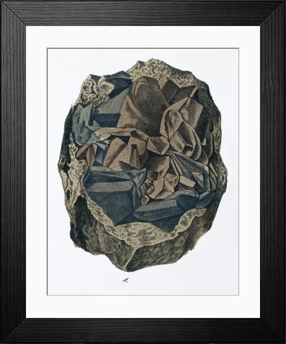 Framed Print : Plate 10, fig 1 from Mineralienbuch Framed Print : Plate 10, fig 1 from Mineralienbuch