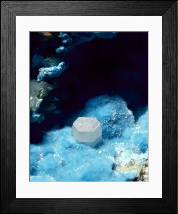 Framed Print : Susannite on Caledonite Framed Print : Susannite on Caledonite