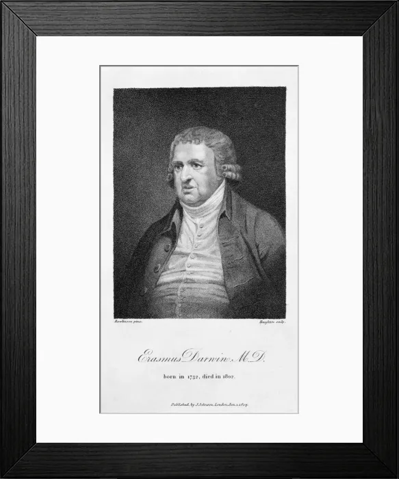 Framed Print : Erasmus Darwin (1732-1802) Framed Print : Erasmus Darwin (1732-1802)