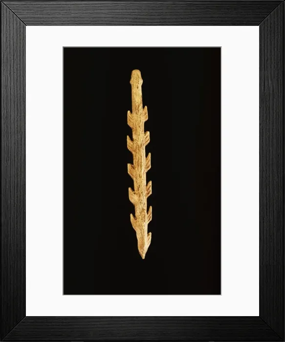 Framed Print : Harpoon carved from antler Framed Print : Harpoon carved from antler