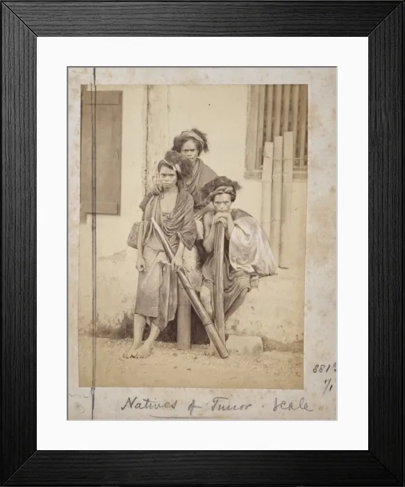 Framed Print : Natives of Timor Framed Print : Natives of Timor