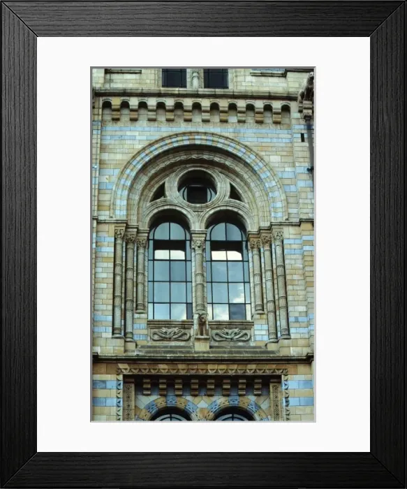 Framed Print : Detail view of the exterior of the Waterhouse Building Framed Print : Detail view of the exterior of the Waterhouse Building