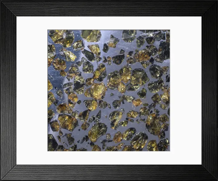 Framed Print : The Esquel pallasite Framed Print : The Esquel pallasite