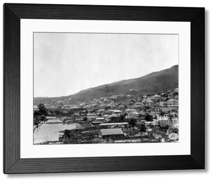 Framed Print : Charlotte Amalia, St. Thomas, West Indies 1873 Framed Print : Charlotte Amalia, St. Thomas, West Indies 1873