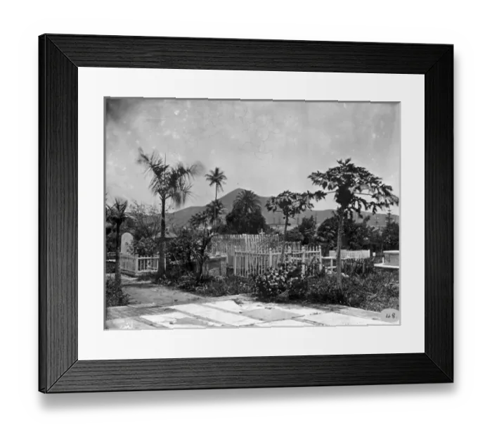 Framed Print : Cemetary, St. Thomas, West Indies (1873) Framed Print : Cemetary, St. Thomas, West Indies (1873)