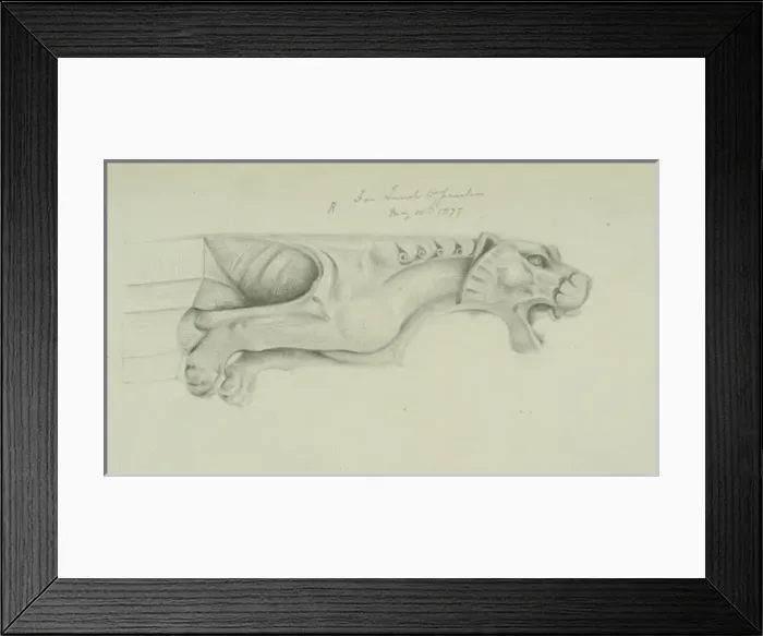 Framed Print : Gargoyle design Framed Print : Gargoyle design