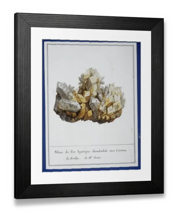 Framed Print : Plate 6 from Mineralogie Framed Print : Plate 6 from Mineralogie