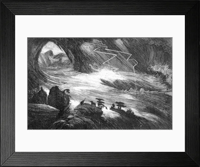 Framed Print : Le deluge asiatique Framed Print : Le deluge asiatique
