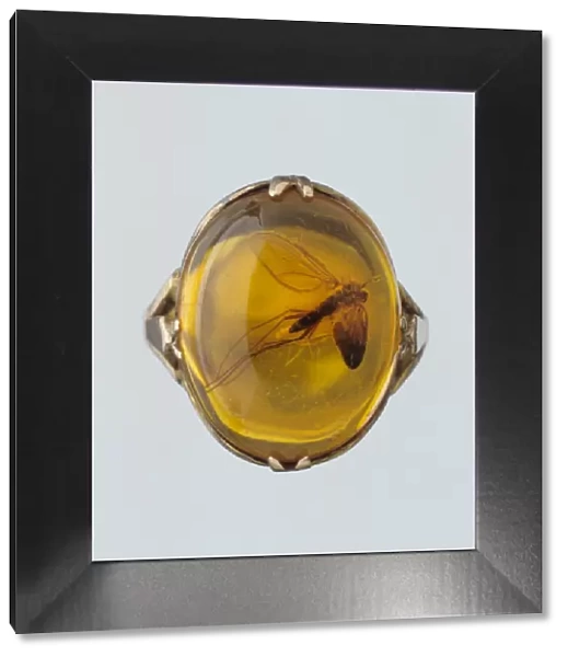 Baltic amber ring