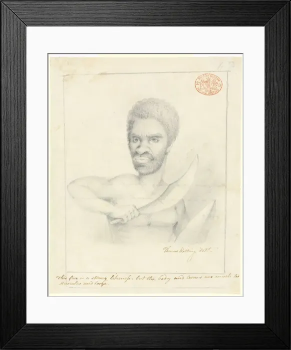Framed Print : Portrait of an Aboriginal man Framed Print : Portrait of an Aboriginal man
