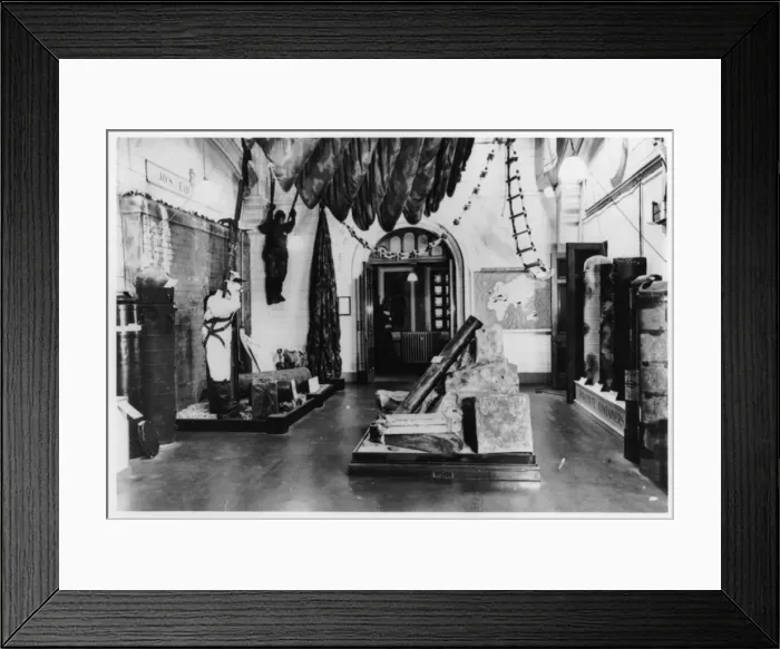 Framed Print : Military display, at The Natural History Museum c. 1943 Framed Print : Military display, at The Natural History Museum c. 1943