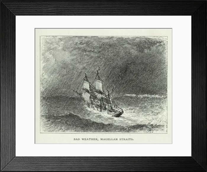 Framed Print : Bad weather, Magellan Straits Framed Print : Bad weather, Magellan Straits