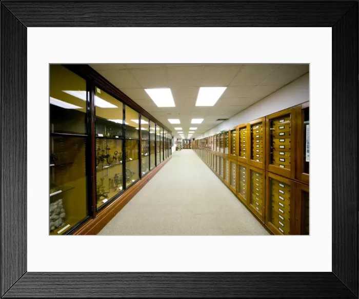 Framed Print : Mineralogy corridor Framed Print : Mineralogy corridor