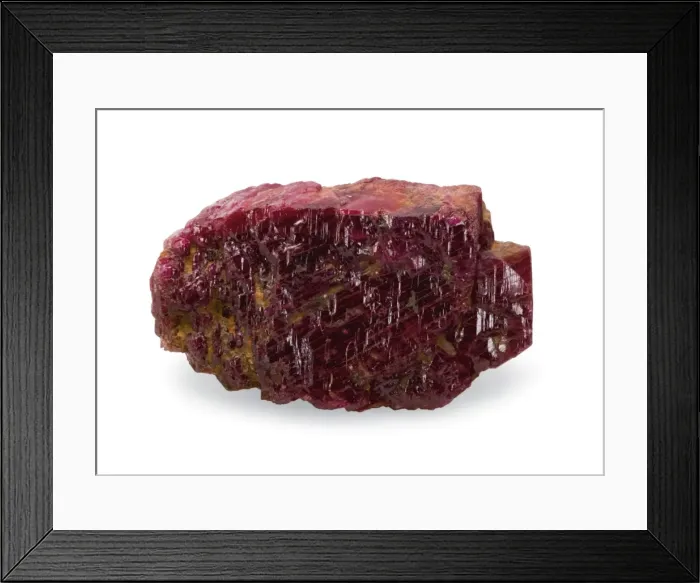 Framed Print : Natural ruby crystal Framed Print : Natural ruby crystal