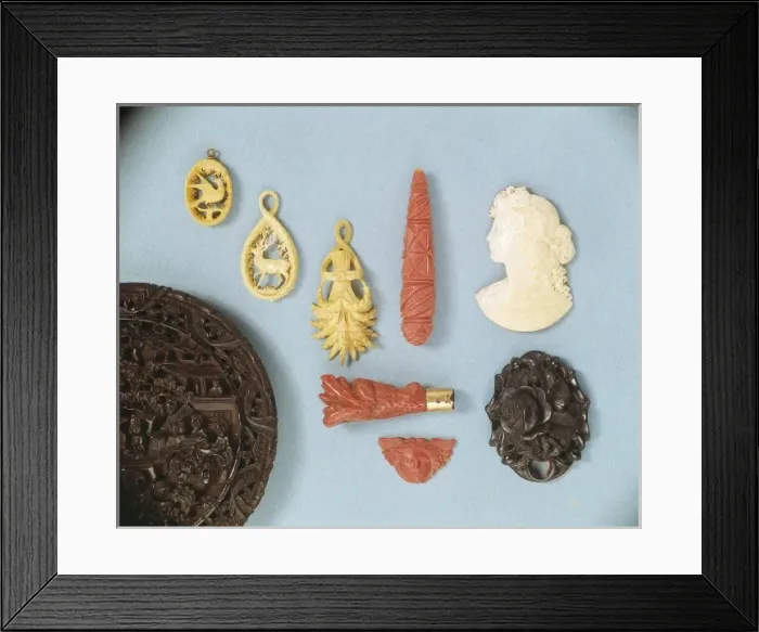 Framed Print : Various carved specimens Framed Print : Various carved specimens