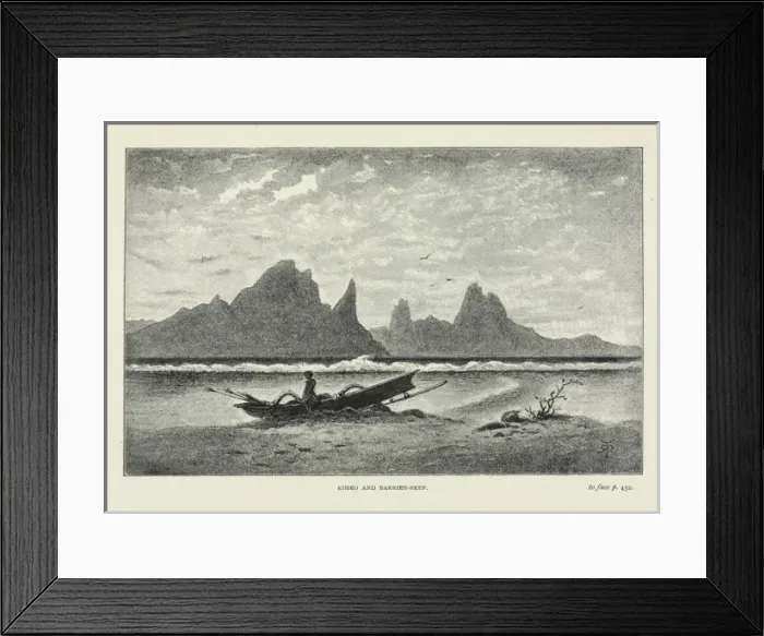 Framed Print : Eimeo and barrier reef