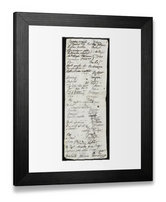 Framed Print : Manuscript page from Robert Browns diary Framed Print : Manuscript page from Robert Browns diary