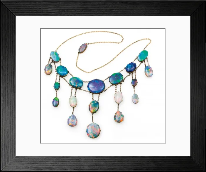 Framed Print : Opal necklace Framed Print : Opal necklace