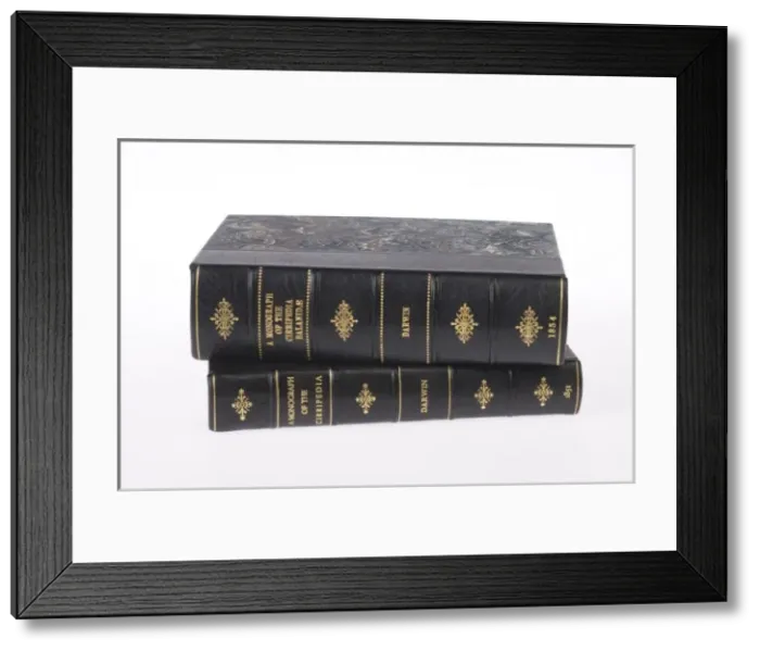 Framed Print : Darwin first editions Framed Print : Darwin first editions
