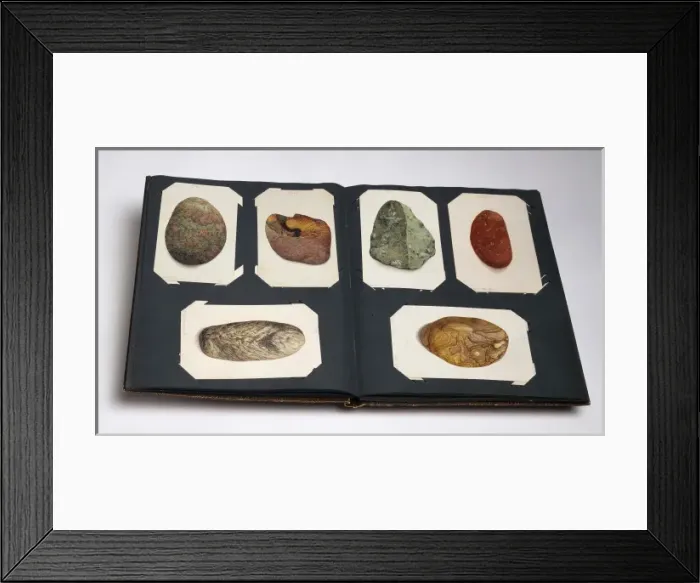 Framed Print : Pebbles. A collection of pebbles found on British beaches Framed Print : Pebbles. A collection of pebbles found on British beaches