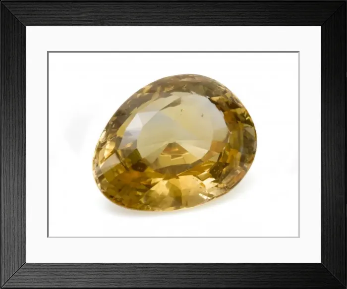 Framed Print : Yellow sapphire Framed Print : Yellow sapphire