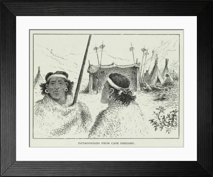 Framed Print : Patagonians from Cape Gregory Framed Print : Patagonians from Cape Gregory