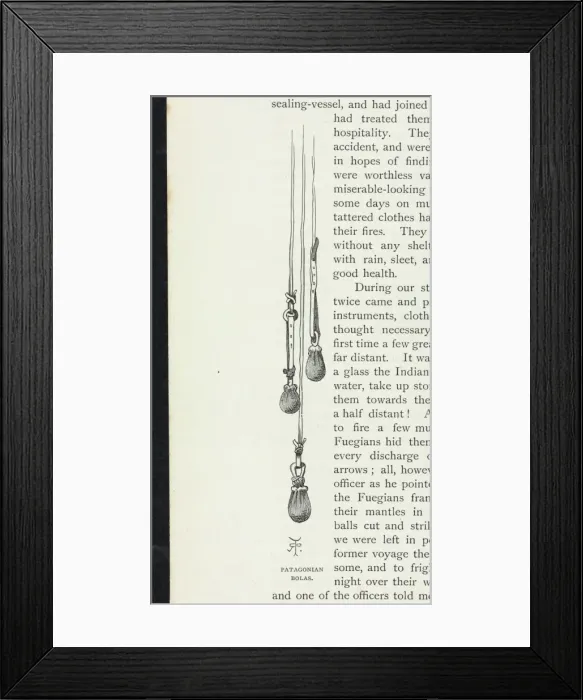 Framed Print : Patagonian bolas Framed Print : Patagonian bolas