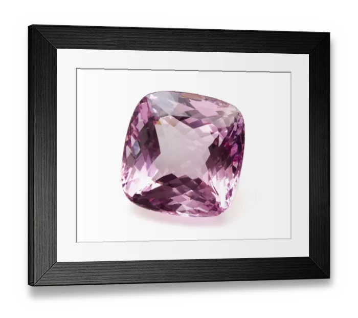 Framed Print : Morganite. This gemstone is 600 carats and one of the worlds largest Morganite specimens Framed Print : Morganite. This gemstone is 600 carats and one of the worlds largest Morganite specimens