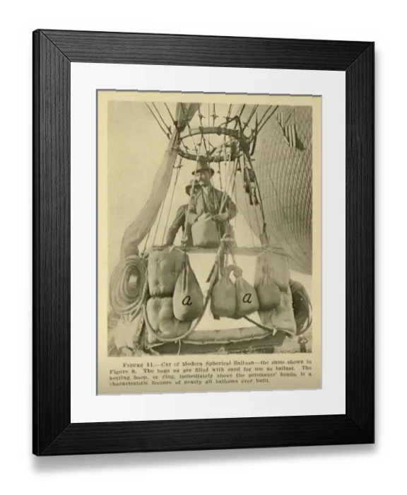 Framed Print : Car of modern spherical balloon Framed Print : Car of modern spherical balloon
