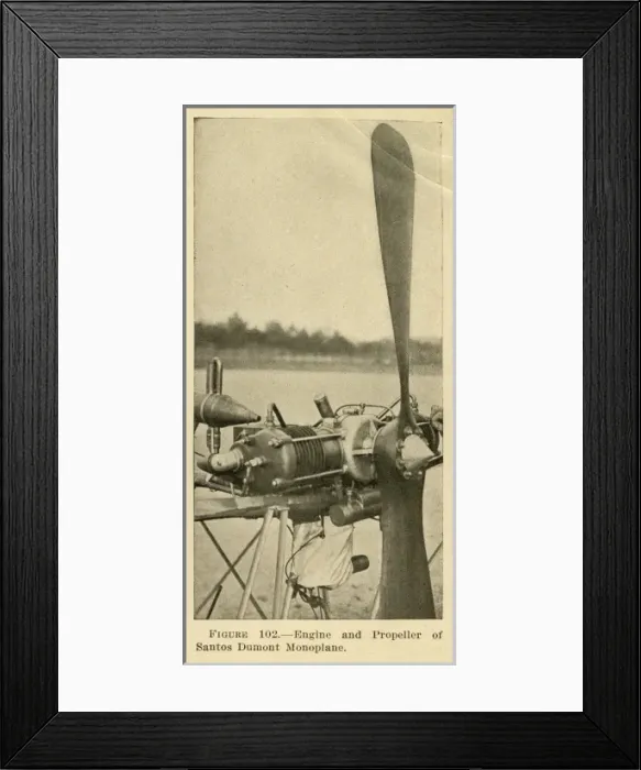 Framed Print : Engine and propeller of Santos Dumont monoplane Framed Print : Engine and propeller of Santos Dumont monoplane