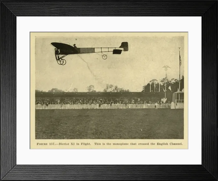 Framed Print : Bleriot XI in flight Framed Print : Bleriot XI in flight