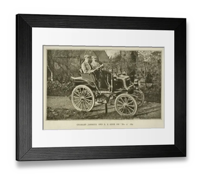 Framed Print : Charles Jarrott ands F Edge on No 5, 1897 Framed Print : Charles Jarrott ands F Edge on No 5, 1897