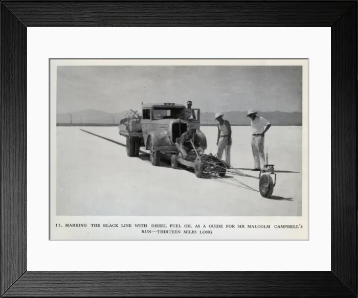 Framed Print : Guide for Sir Malcolm Campbells run Framed Print : Guide for Sir Malcolm Campbells run