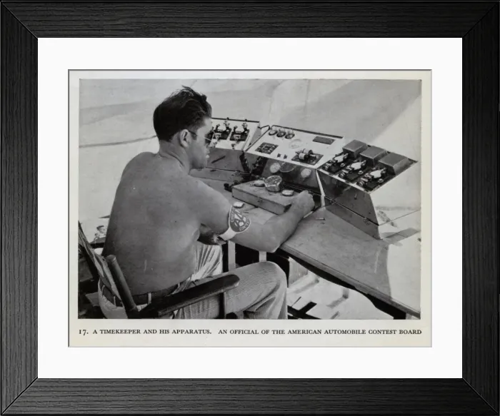 Framed Print : A timekeeper and his apparatus Framed Print : A timekeeper and his apparatus