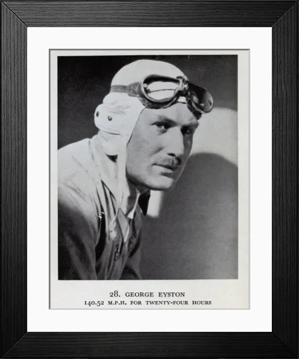 Framed Print : George Eyston: 140. 52 mph for 24 hours Framed Print : George Eyston: 140. 52 mph for 24 hours