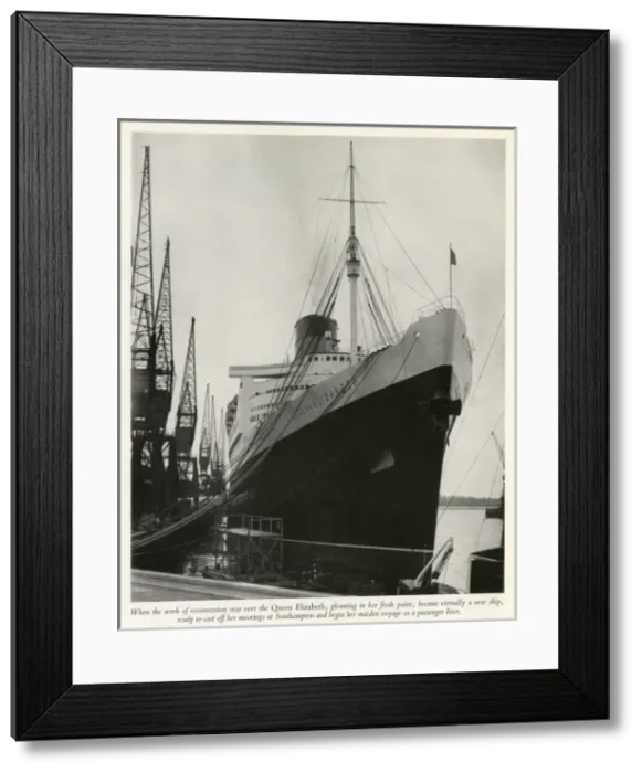 Framed Print : Reconversion of Queen Elizabeth Framed Print : Reconversion of Queen Elizabeth
