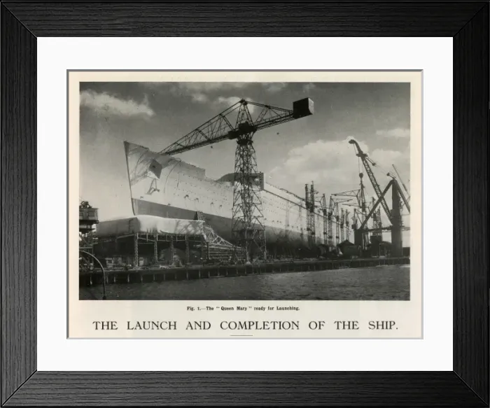 Framed Print : Cunard White Star Liner Queen Mary