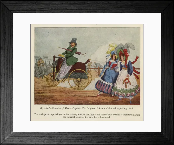 Framed Print : Modern Prophecy: The progress of steam Framed Print : Modern Prophecy: The progress of steam