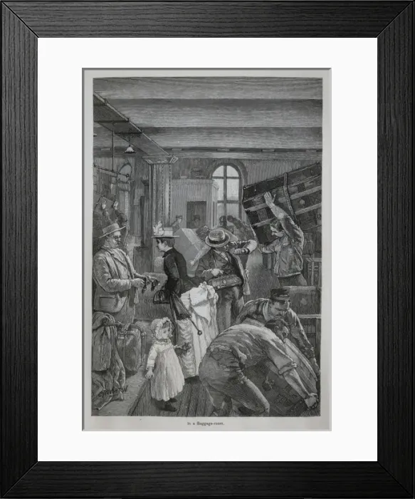 Framed Print : In a baggage room Framed Print : In a baggage room